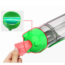 A+A Pets’ 4in1 Bottle for Pet With Water Food Poo Bags & Shovel - Green