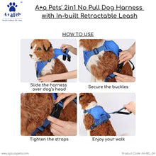 Easy Walk Dog Harness with Retractable Leash Training Aid