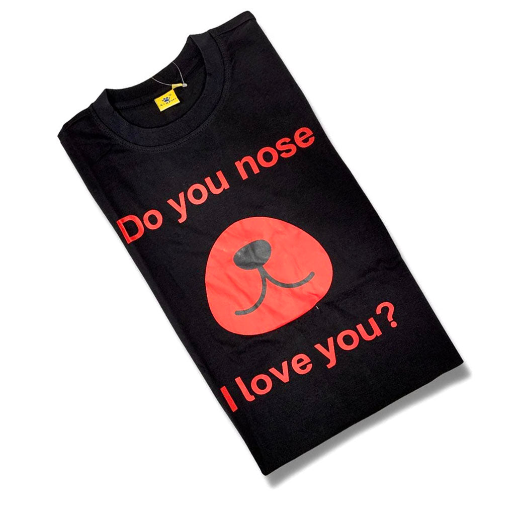 A+a Pets' Graphic Printed(ILU) T-Shirt Unisex | for Dog Cat Lovers | Casual Half Sleeve Round Neck T-Shirt | 100% Cotton