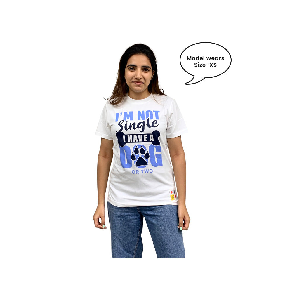 A+a Pets' Graphic Printed(NSD) T-Shirt Unisex | for Dog Cat Lovers | Casual Half Sleeve Round Neck T-Shirt | 100% Cotton