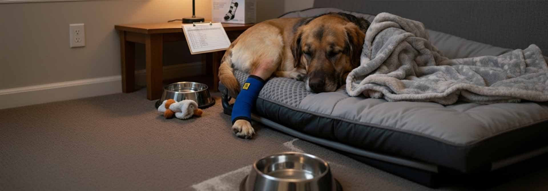 Can Dogs Sleep with Hock Braces On?