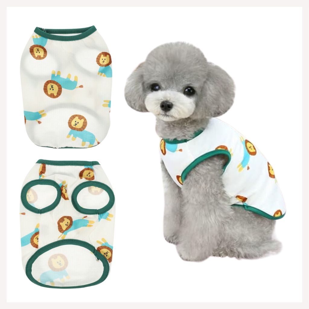 A+a Pets' Tshirt for Small Dogs, Puppies & Cats - Lion Print - www.aplusapets.com