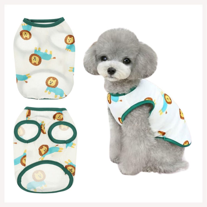 A+a Pets' Tshirt for Small Dogs, Puppies & Cats - Lion Print - www.aplusapets.com