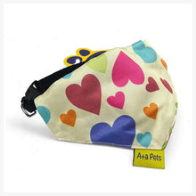 A+a Pets' 2in1 Scarf Collar Bandana for Dogs & Cats - Heart Collection