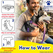 A+a Pets’ Martingale Collar for Dogs - Pink Cotton Collection - www.aplusapets.com
