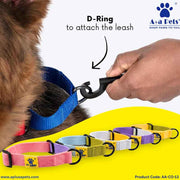 A+a Pets’ Martingale Collar for Dogs - Blue Cotton Collection - www.aplusapets.com