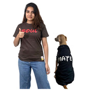 A+a Pets' Combo T-Shirts for Human & Pets | 100% Cotton - Soul Mate Collection - www.aplusapets.com