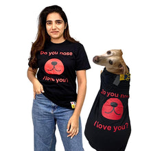 A+a Pets' Combo T-Shirts for Human & Pets | 100% Cotton - ILU Collection