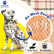A+a Pets' Bur-Berry Checks Harness & Leash Set for Cats & Dogs - www.aplusapets.com