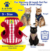 A+a Pets' Fur Harness & Leash Set for Cats & Small Dogs - www.aplusapets.com