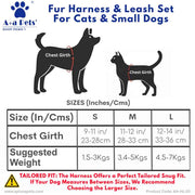 A+a Pets' Fur Harness & Leash Set for Cats & Small Dogs - www.aplusapets.com