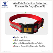 A+a Pets' Reflective Dog Collar (Set of 5) - www.aplusapets.com