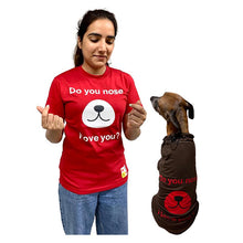 A+a Pets' Combo T-Shirts for Human & Pets | 100% Cotton - ILU Collection
