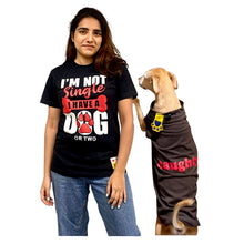 A+a Pets' Combo T-Shirts for Human & Pets | 100% Cotton - Not Single Collection