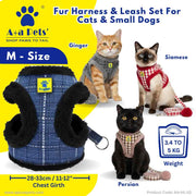 A+a Pets' Fur Harness & Leash Set for Cats & Small Dogs - www.aplusapets.com