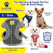 A+a Pets' Fur Harness & Leash Set for Cats & Small Dogs - www.aplusapets.com