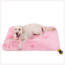 fur bed for dog pink colour