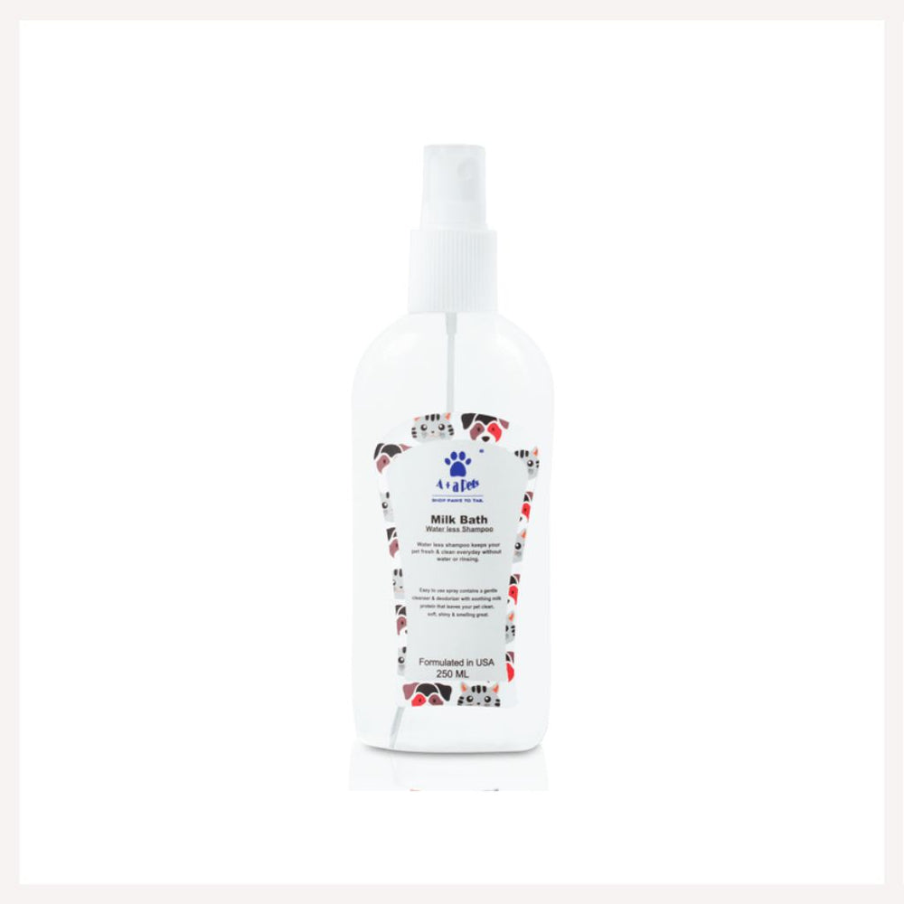 A+A Pets' Milk Bath Dry Shampoo For Pets - www.aplusapets.com