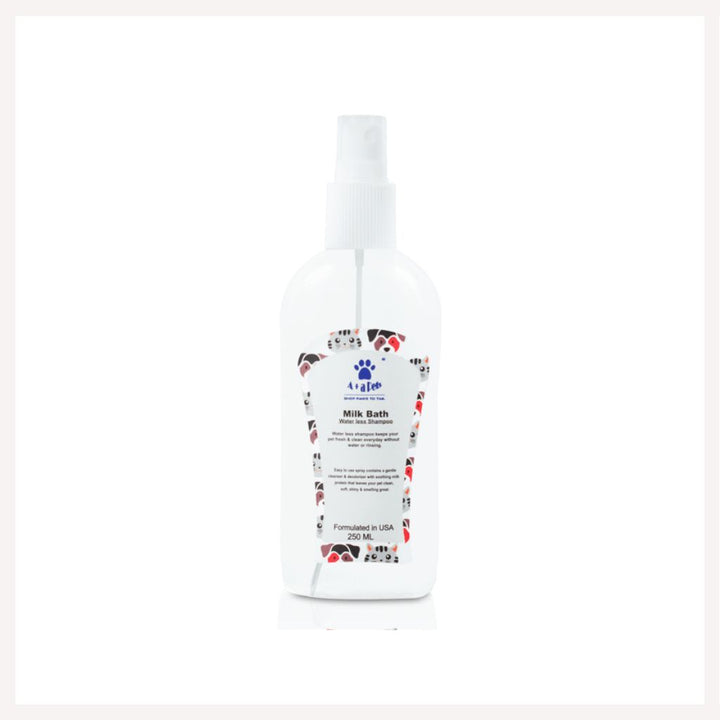 A+A Pets' Milk Bath Dry Shampoo For Pets - www.aplusapets.com