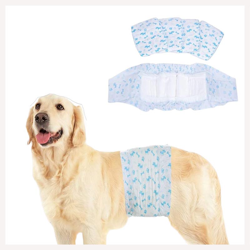 A+a Pets' Disposable Leak Proof Diapers For Male Dogs Pack of 12