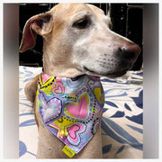 A+a Pets' 2in1 Scarf Collar Bandana for Dogs & Cats - Heart Collection - www.aplusapets.com