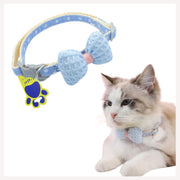 A+a Pets' Soft Handmade Collar for Cats - Bow Design - www.aplusapets.com