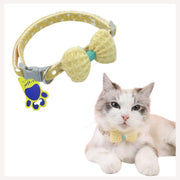 A+a Pets' Soft Handmade Collar for Cats - Bow Design - www.aplusapets.com