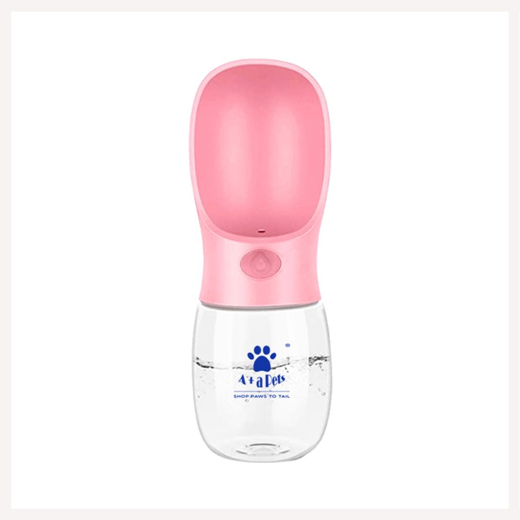 A+a Pets' Travel Water Bottle With No Leak Technology(350ml) - www.aplusapets.com