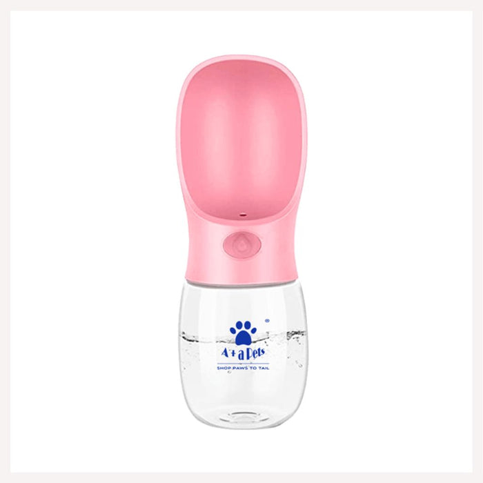 A+a Pets' Travel Water Bottle With No Leak Technology(350ml) - www.aplusapets.com