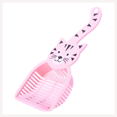 A+a Pets' Cat Litter Cleaning Scooper Deep Shovel Tray with Cute Cat Design Handle