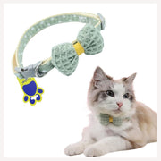 A+a Pets' Soft Handmade Collar for Cats - Bow Design - www.aplusapets.com