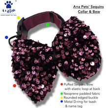 A+a Pets' Sequins Collar & Bow Tie Set- PInk