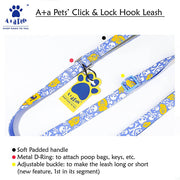 A+a Pets' Leash in Pirate Design - Blue - www.aplusapets.com