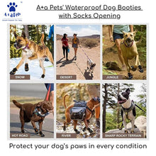 A+a Pets' Premium Dog Boots for All-Weather Adventures - Blue