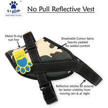 A+a Pets' No Pull Reflective Vest Harness for Dogs - Green
