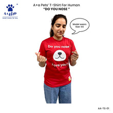 A+a Pets' Combo T-Shirts for Human & Pets | 100% Cotton - ILU Collection