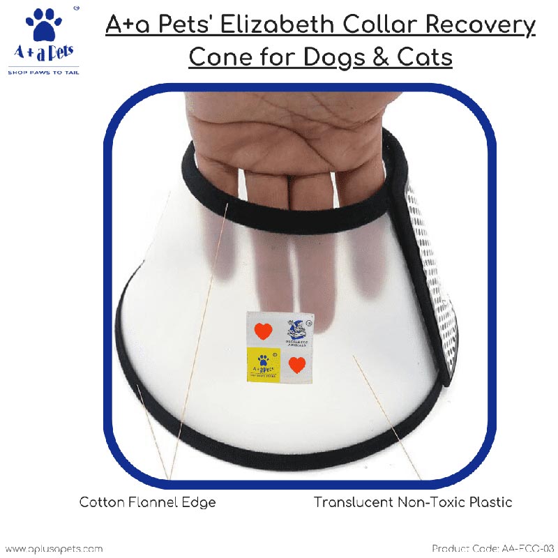 A+a Pets' Elizabeth Recovery Collar for Surgery Wound Healing for