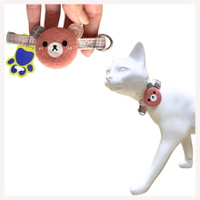 A+a Pets' Soft Handmade Collar for Cats - Teddy Design
