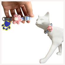 A+a Pets' Soft Handmade Collar for Cats - Flower Design
