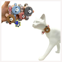 A+a Pets' Soft Handmade Collar for Cats - Teddy Design