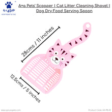 A+a Pets' Cat Litter Cleaning Scooper Deep Shovel Tray with Cute Cat Design Handle - Pink