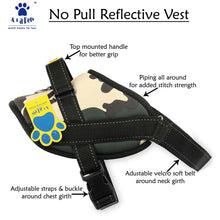 A+a Pets' No Pull Reflective Vest Harness for Dogs - Green