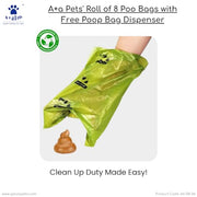 A+a Pets' Eco-Friendly Dog Poop Bag Rolls with & without Dispenser - www.aplusapets.com