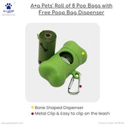 A+a Pets' Eco-Friendly Dog Poop Bag Rolls with & without Dispenser - www.aplusapets.com
