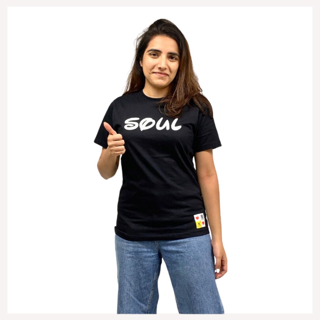 A+a Pets' Graphic Printed(Soul) T-Shirt Unisex | for Dog Cat Lovers | Casual Half Sleeve Round Neck T-Shirt | 100% Cotton - www.aplusapets.com