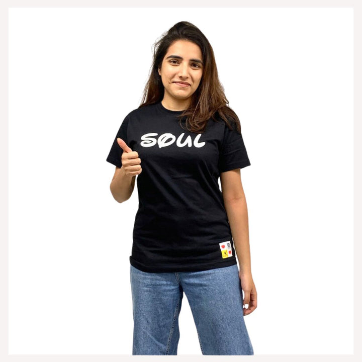 A+a Pets' Graphic Printed(Soul) T-Shirt Unisex | for Dog Cat Lovers | Casual Half Sleeve Round Neck T-Shirt | 100% Cotton - www.aplusapets.com