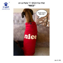 A+a Pets' Combo T-Shirts for Human & Pets | 100% Cotton - I Work Hard Collection