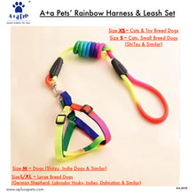A+a Pets' Step-in Harness & Leash Set for Cats & Small Dogs Rainbow Colours - www.aplusapets.com