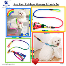 A+a Pets' Step-in Harness & Leash Set for Cats & Small Dogs Rainbow Colours - www.aplusapets.com