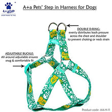 A+A Pets' Pirate Design Step In Harness - Green